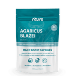Agaricus Blazei Mushroom Capsules – front label