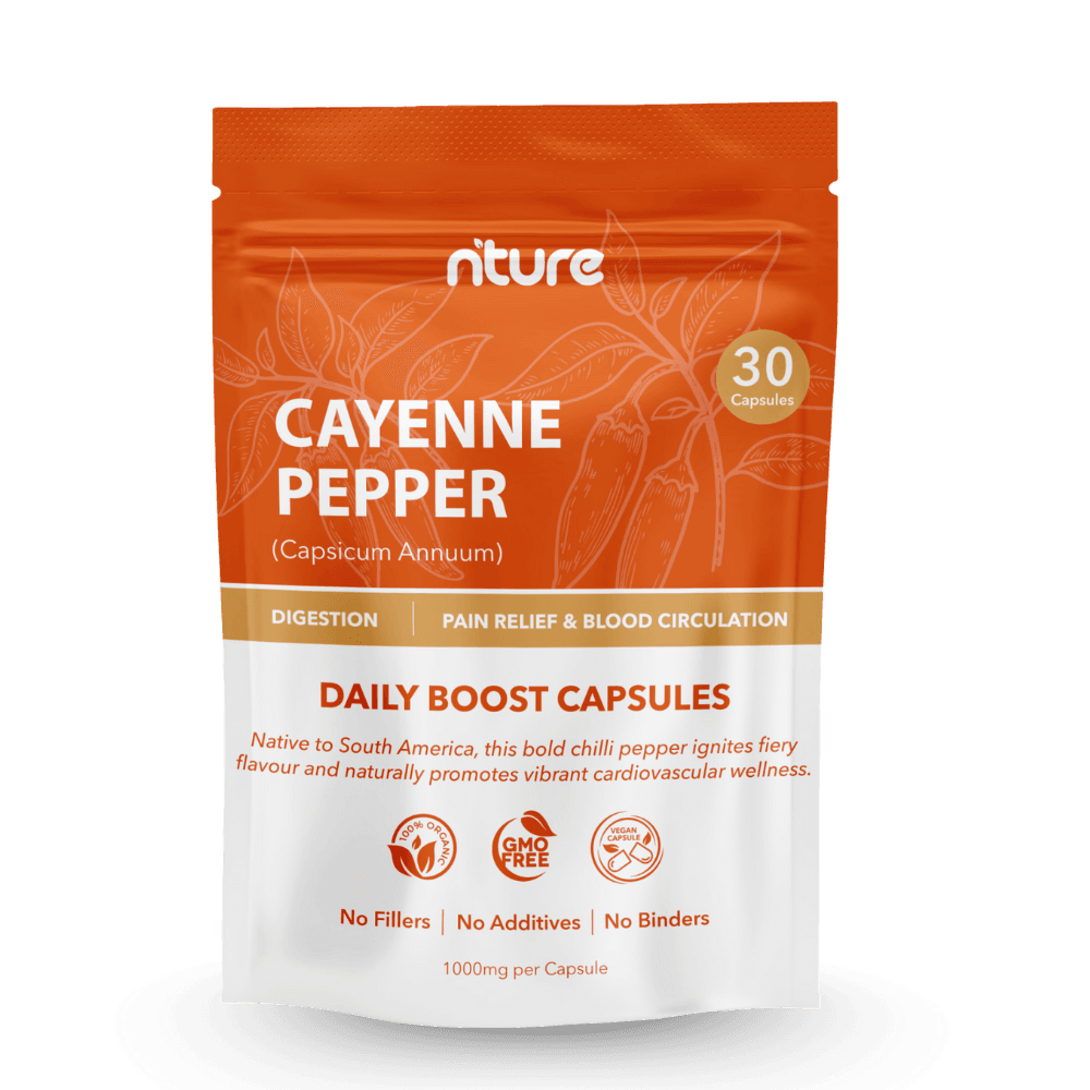 Cayenne Pepper Capsules – front label