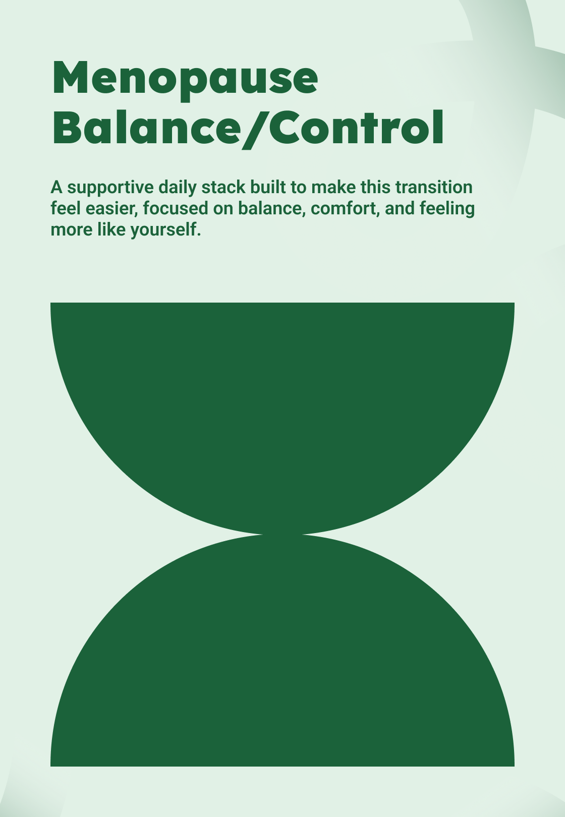 Menopause Balance & Comfort