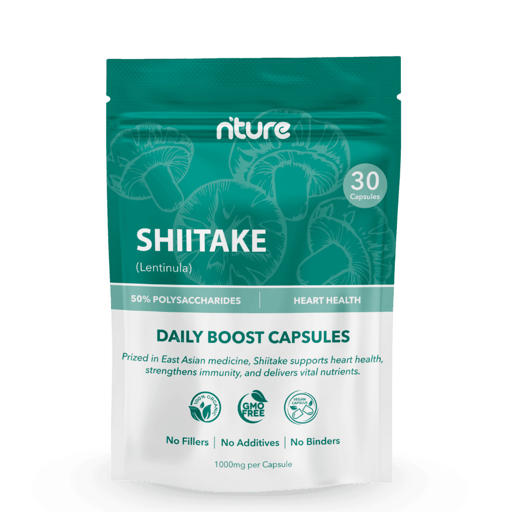 Shiitake Mushroom Capsules – front label