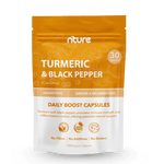 Turmeric & Black Pepper Capsules – front label